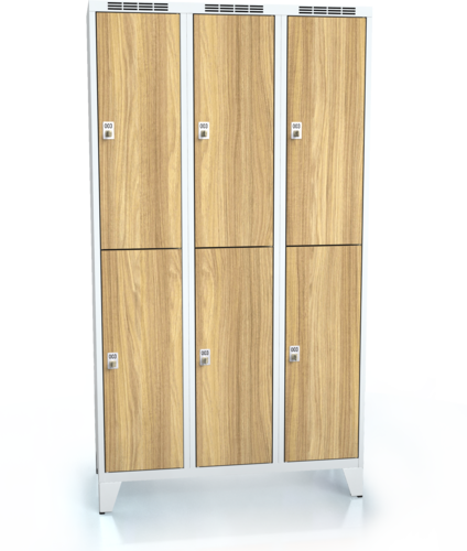 Divided cloakroom locker ALDERA with feet 1920 x 1050 x 500